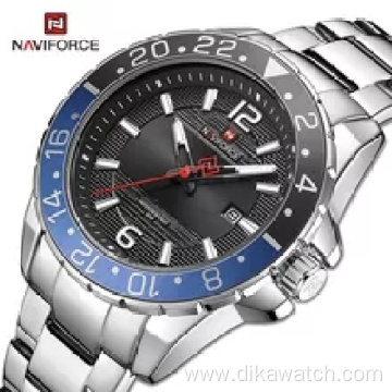 Top Luxury NAVIFORCE 9192 Men's Watches 2021 Business Classic Stainless Steel Calendar Clock Waterproof Quartz Male Watch